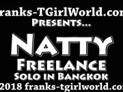 Newbie Big Cock Ladyboy Natty Solo for Franks TGirl World