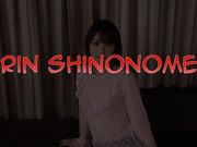 Shemale Japan Rin Shinonome Strokes in Black Fishnets and Heels