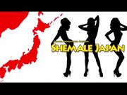 Karina Shiratori Cock and Dildo Play in Black Lingerie for Shemale Japan