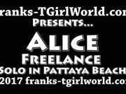 Alice Ladyboy in Booty Shorts Franks TGirl World Solo in HD