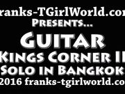 Adorable Ladyboy Guitar Solo in Red