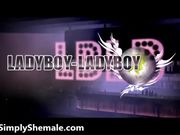 Slender Ladyboy Gai Strokes Her Cock