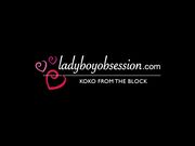 Ladyboy Obsession - Koko Plugging Her Ladyboy Hole Bare