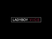 Ladyboy Vice - Cute Femboy Mickey Cuffed To The Bed