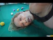 Vanessa Bysmark Naked Pool Table Play