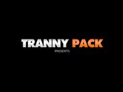 Tranny Pack - Joy Spears Stripping, Stroking and Cumming